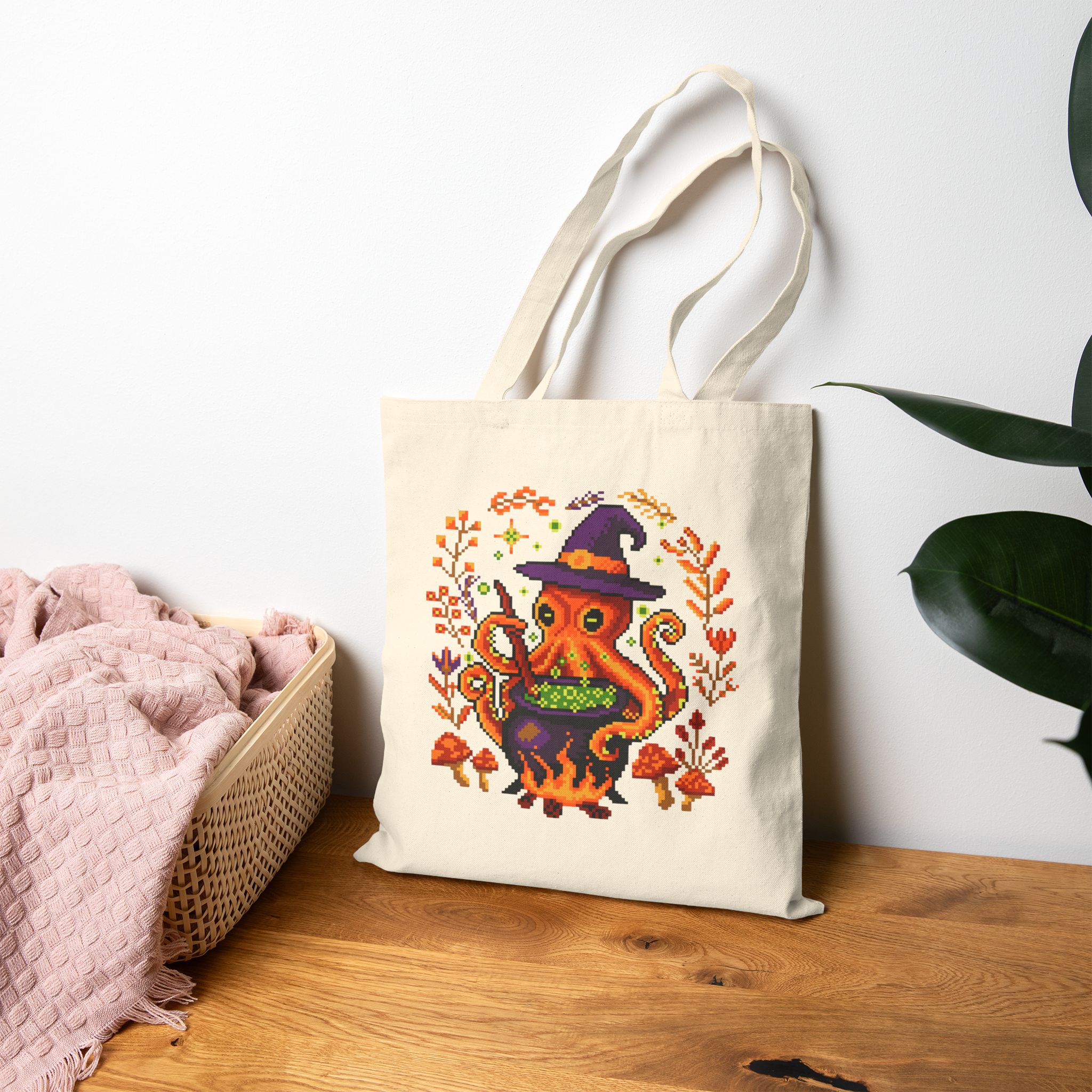 Hocus Octopus Tote Bag - Image 13