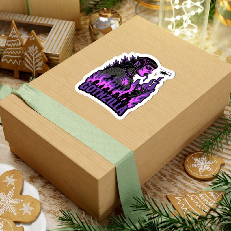Gothzilla (Purple) Kiss-Cut Sticker - Image 3