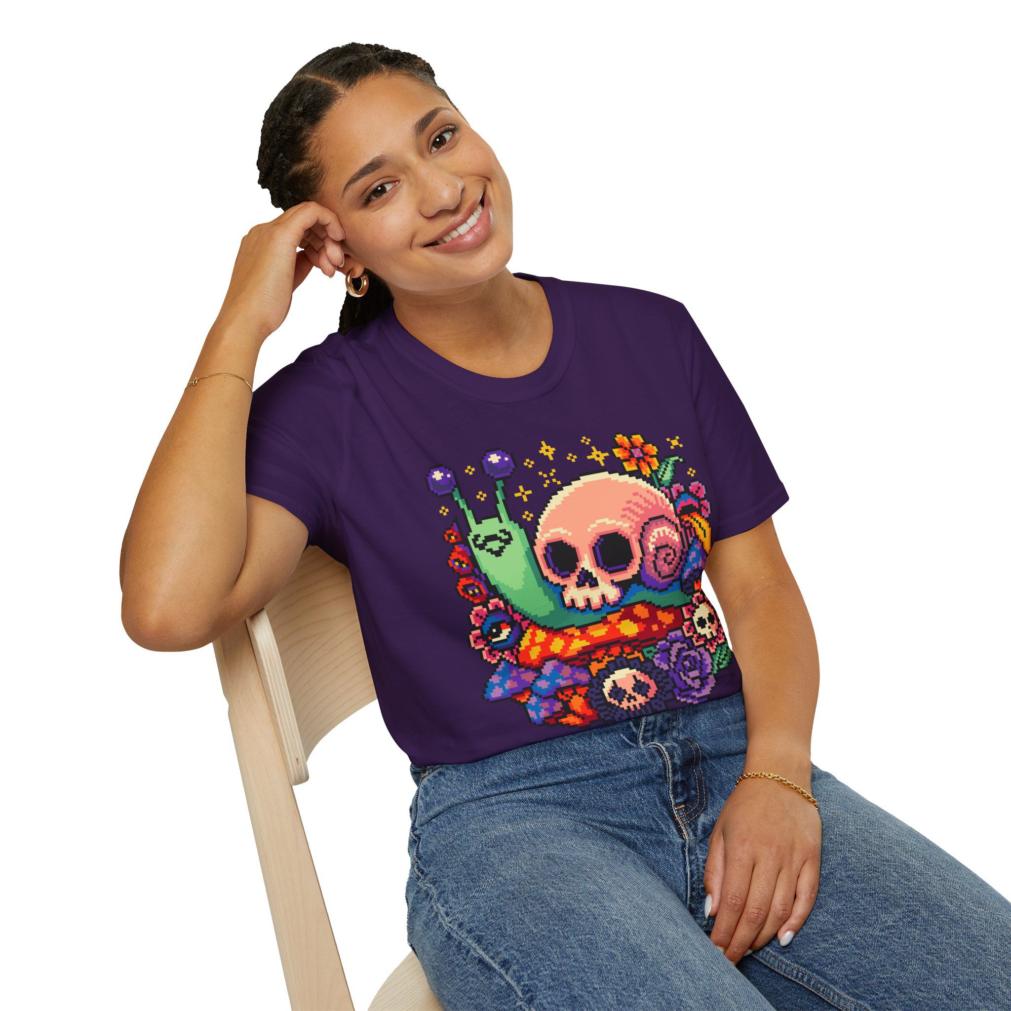 Skull Snail Unisex T-Shirt - Image 4