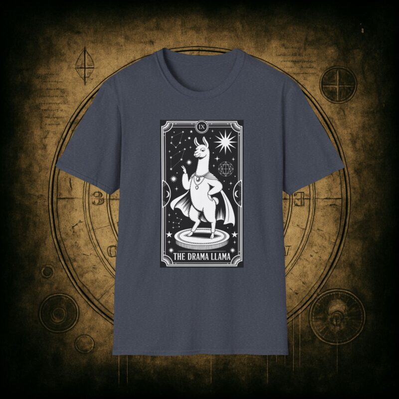 The Drama Llama Tarot Unisex T-Shirt - Image 53