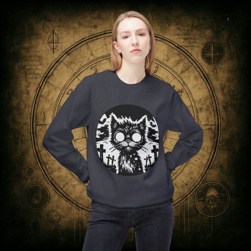 Zombie Cat Unisex Sweatshirt - Image 20