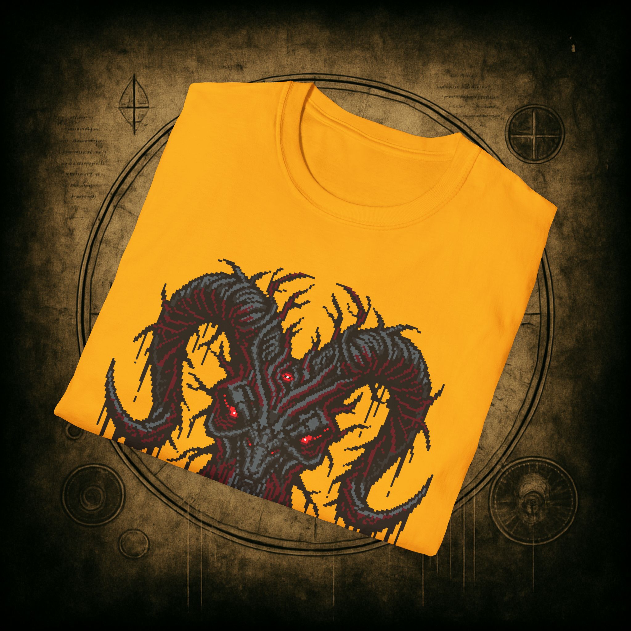 Baphomet Skull Unisex T-Shirt - Image 44