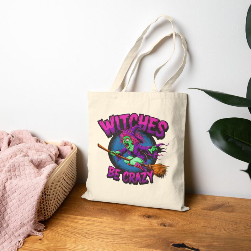 Witches Be Crazy Tote Bag - Image 12