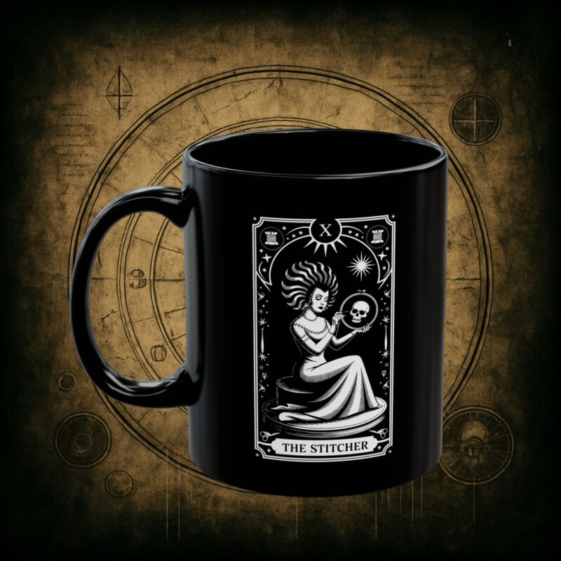 The Stitcher Tarot Ceramic Mug - Image 2