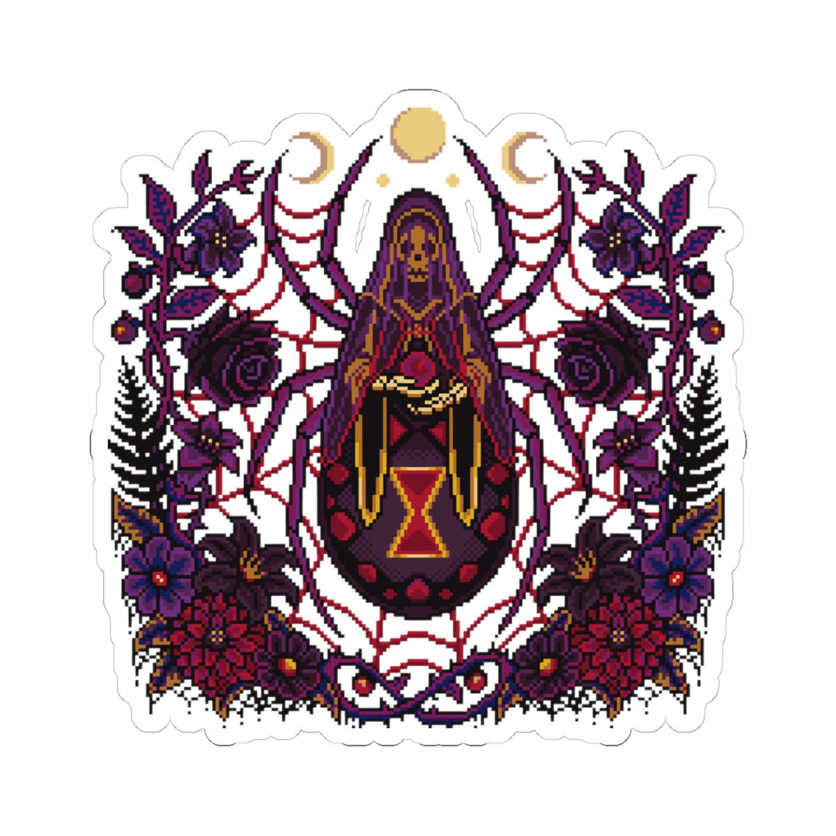 Black Widow Dusk Kiss-Cut Sticker