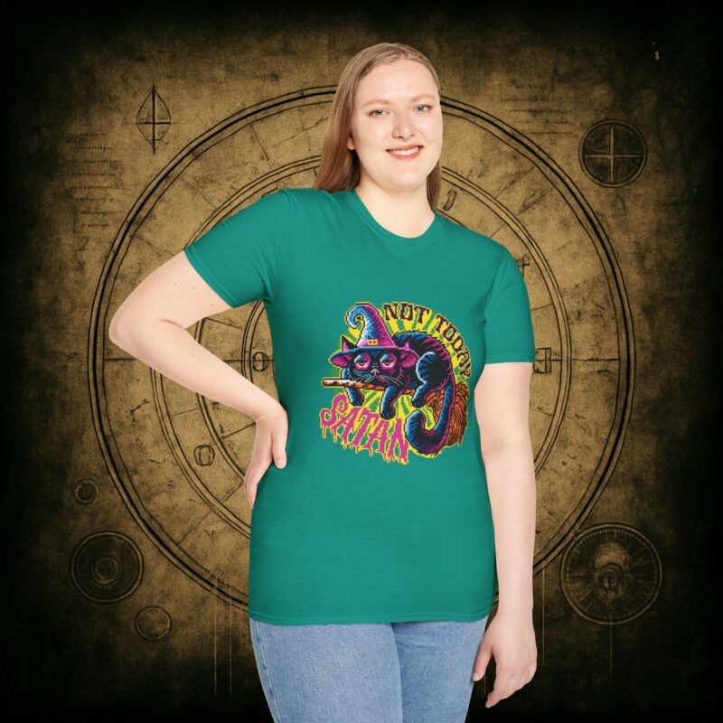 Not Today Satan Cat Unisex T-Shirt - Image 45