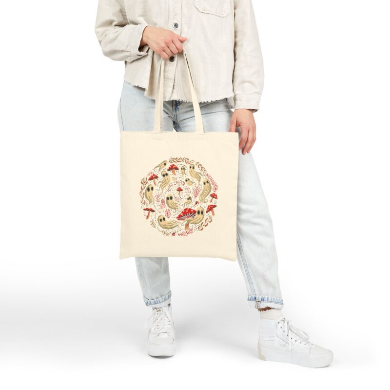 Spiral Mushrooms & Ghosts Tote Bag - Image 10