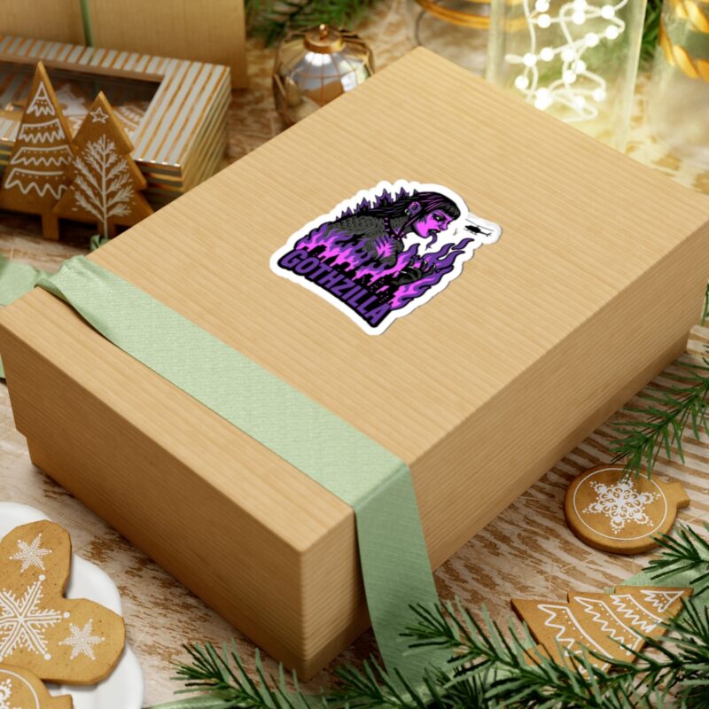 Gothzilla (Purple) Kiss-Cut Sticker - Image 15