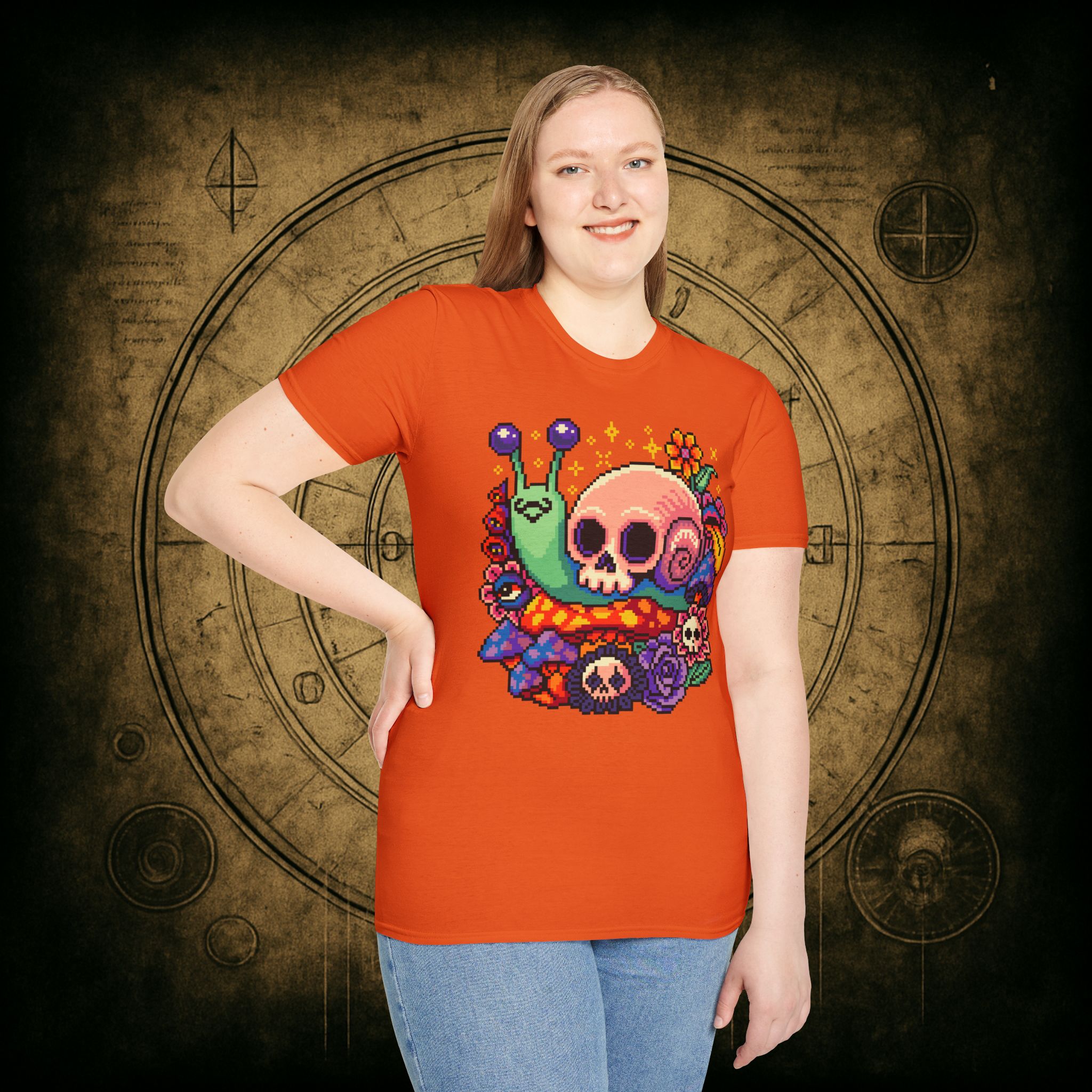 Skull Snail Unisex T-Shirt - Image 28