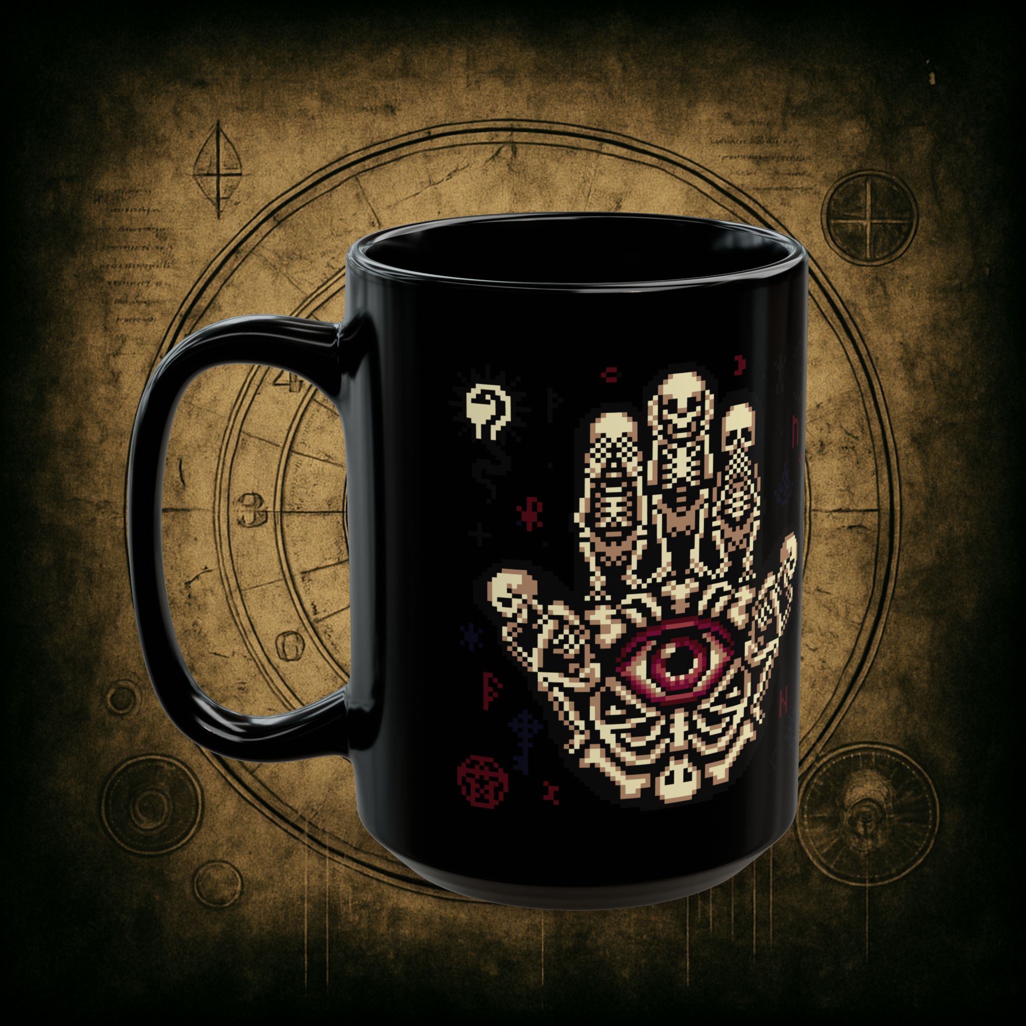 See No Evil Eye Ceramic Mug - Image 8