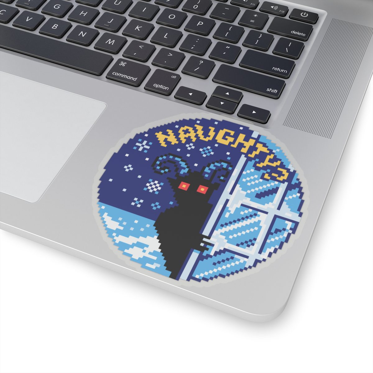Peeping Krampus Kiss-Cut Sticker - Image 17