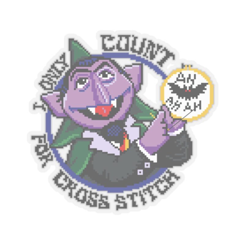 Count for Cross Stitch Kiss-Cut Sticker - Image 4