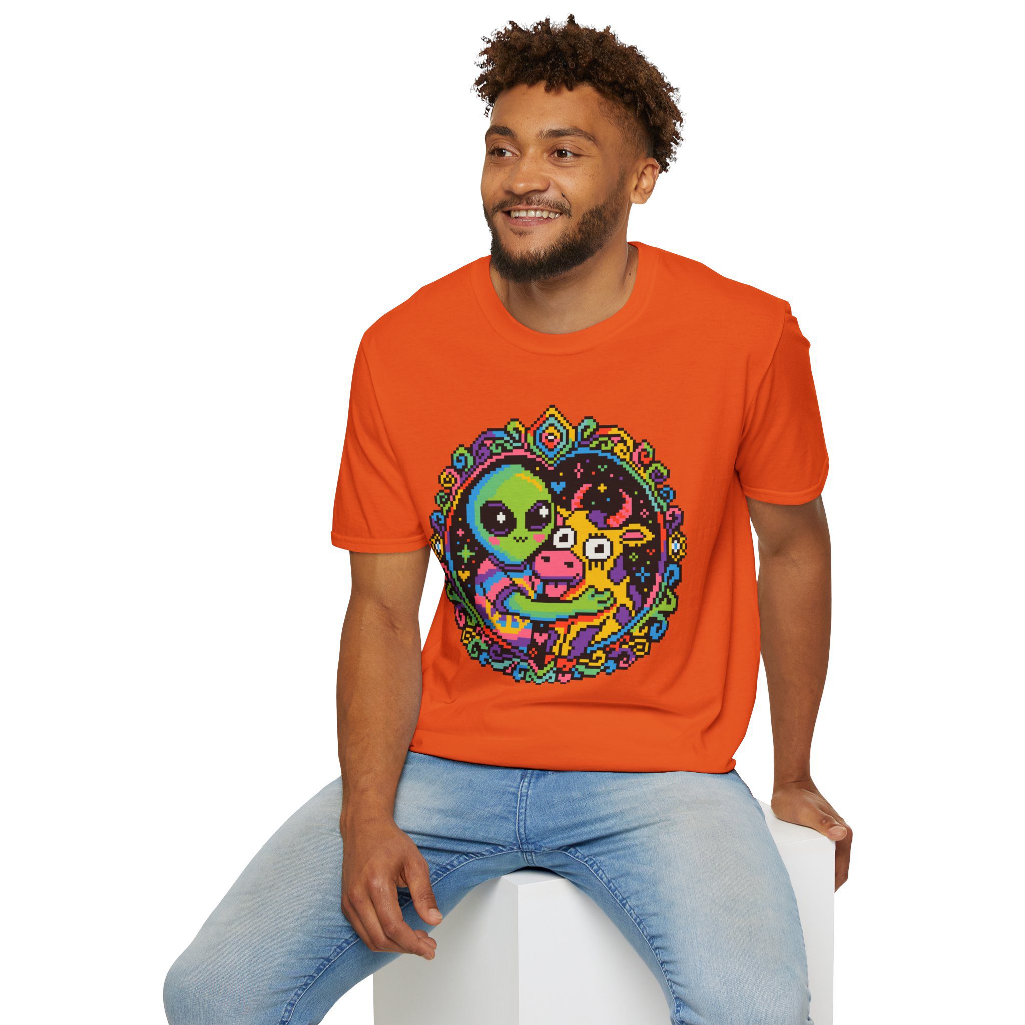 Space Cow Unisex T-Shirt - Image 28