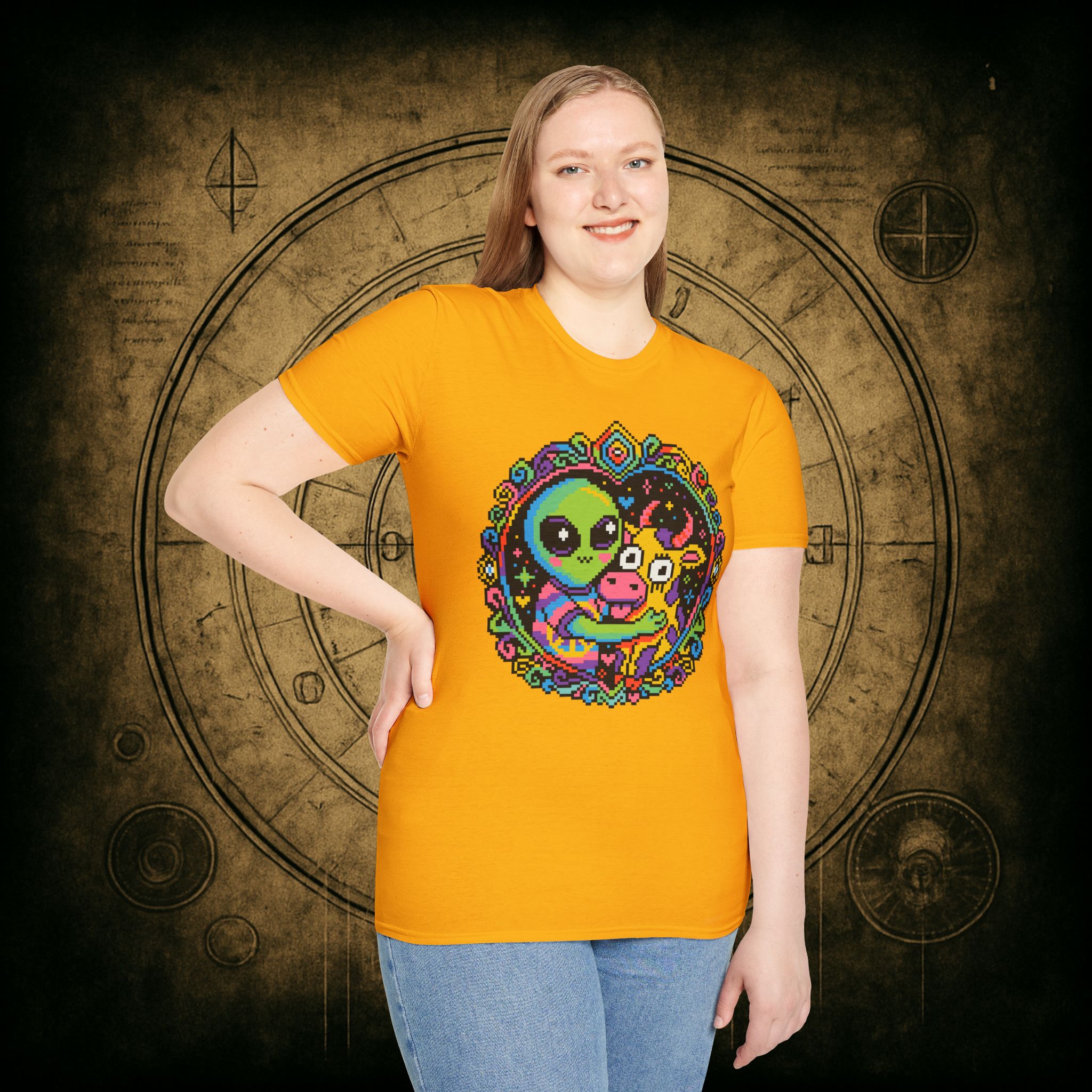 Space Cow Unisex T-Shirt - Image 44
