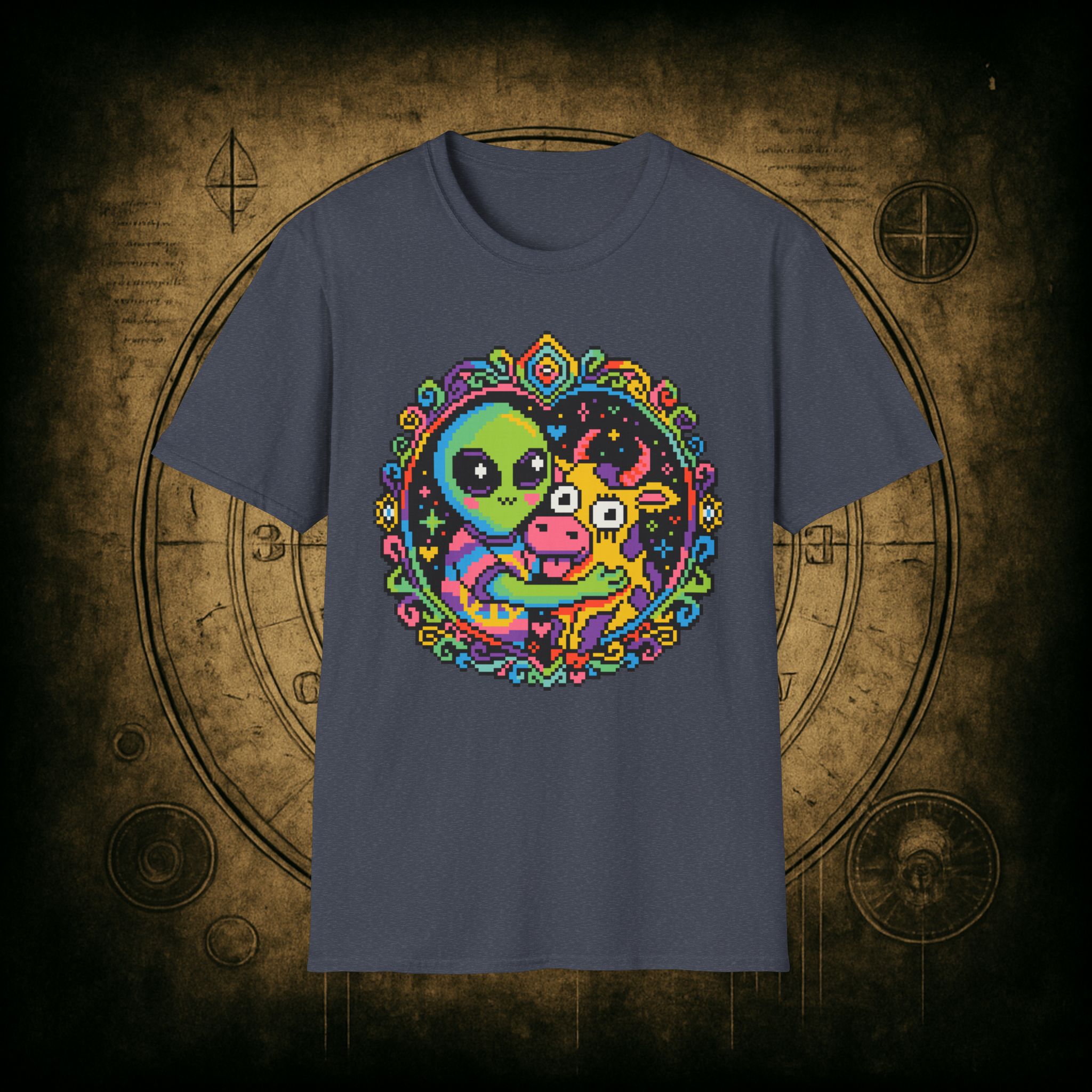 Space Cow Unisex T-Shirt - Image 66