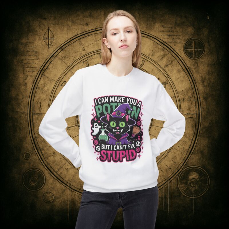 Can’t Fix Stupid Unisex Sweatshirt - Image 8