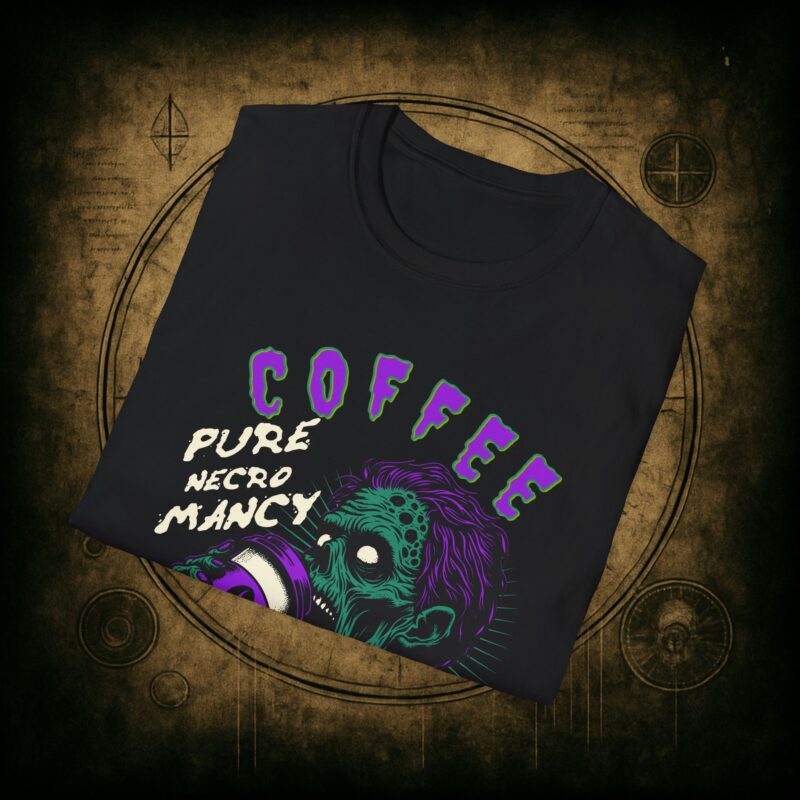 Zombie Coffee Necromancy T-Shirt - Image 4