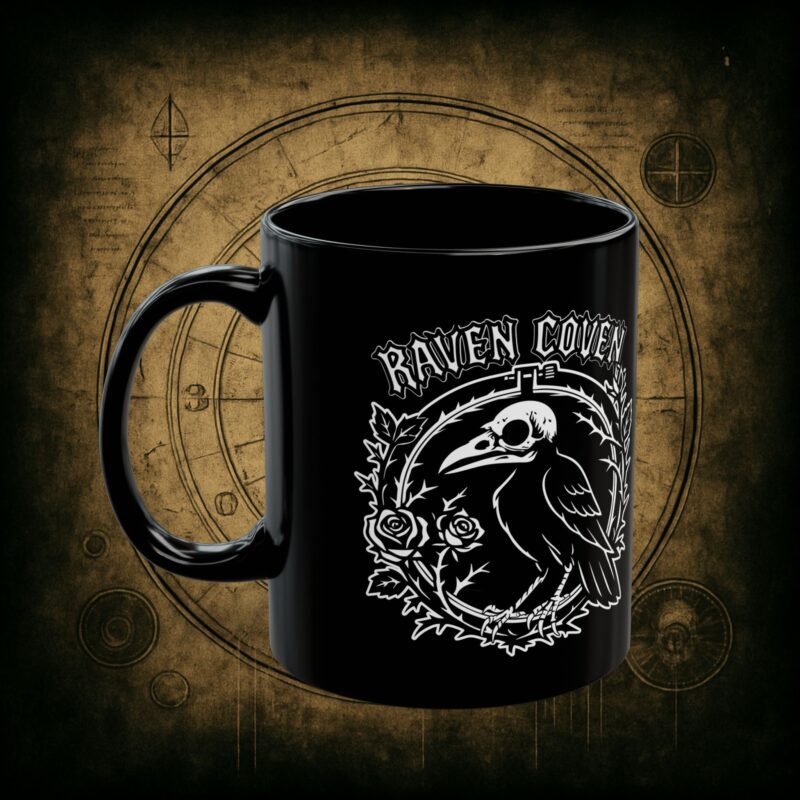 Raven of the Coven Ceramic Mug - Image 3