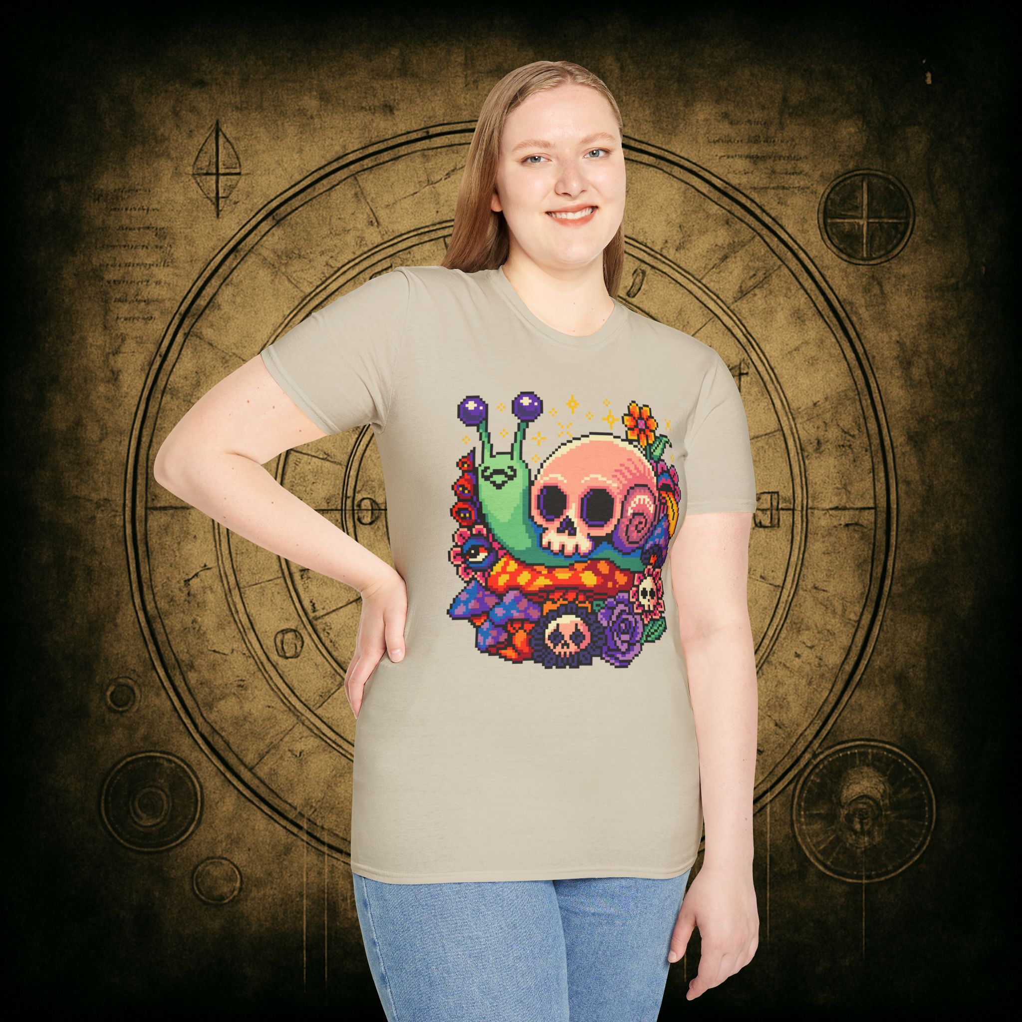 Skull Snail Unisex T-Shirt - Image 39