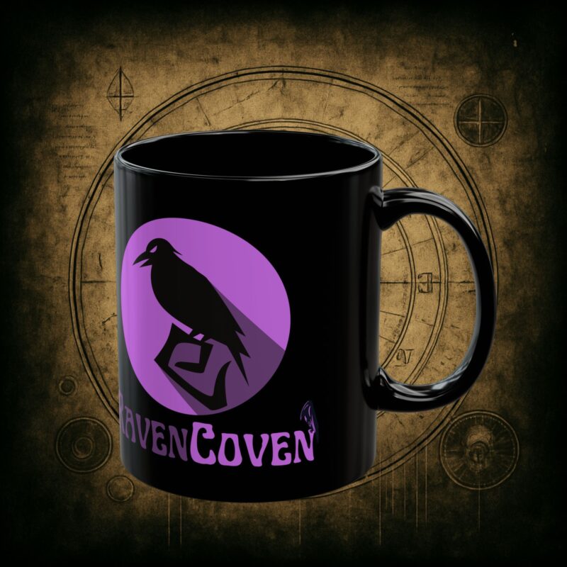 Raven Coven Logo Ceramic Mug - Image 2