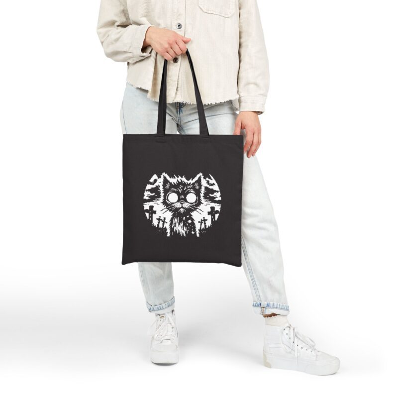 Zombie Cat Tote Bag - Image 4