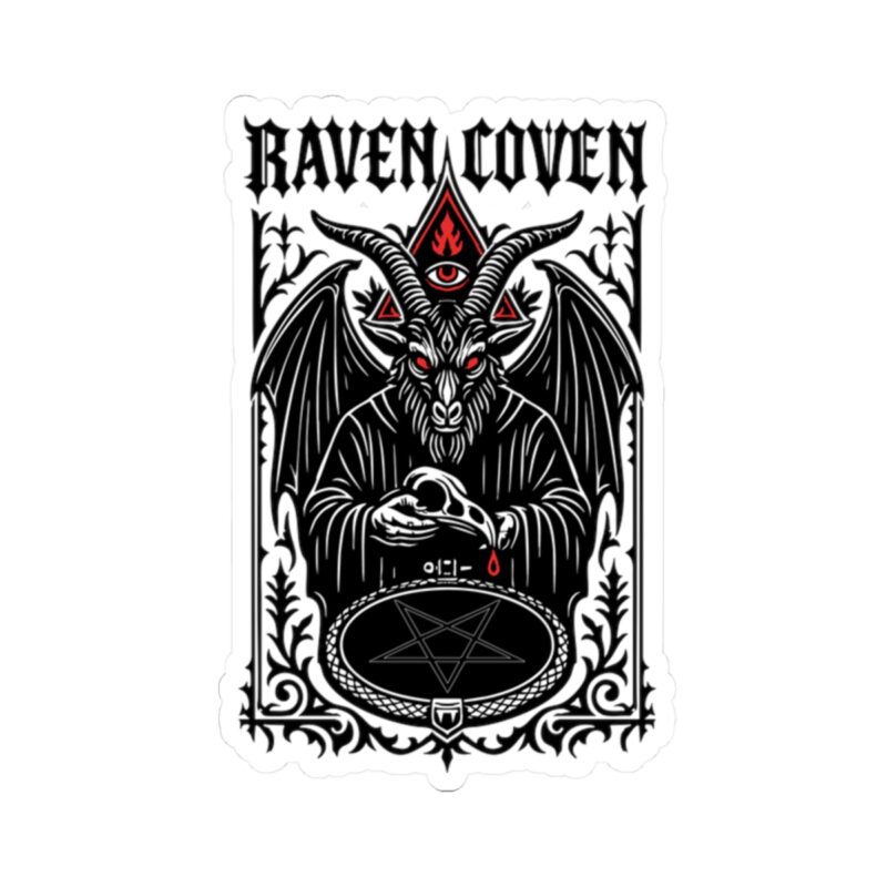 Raven Coven Initiation Kiss-Cut Sticker