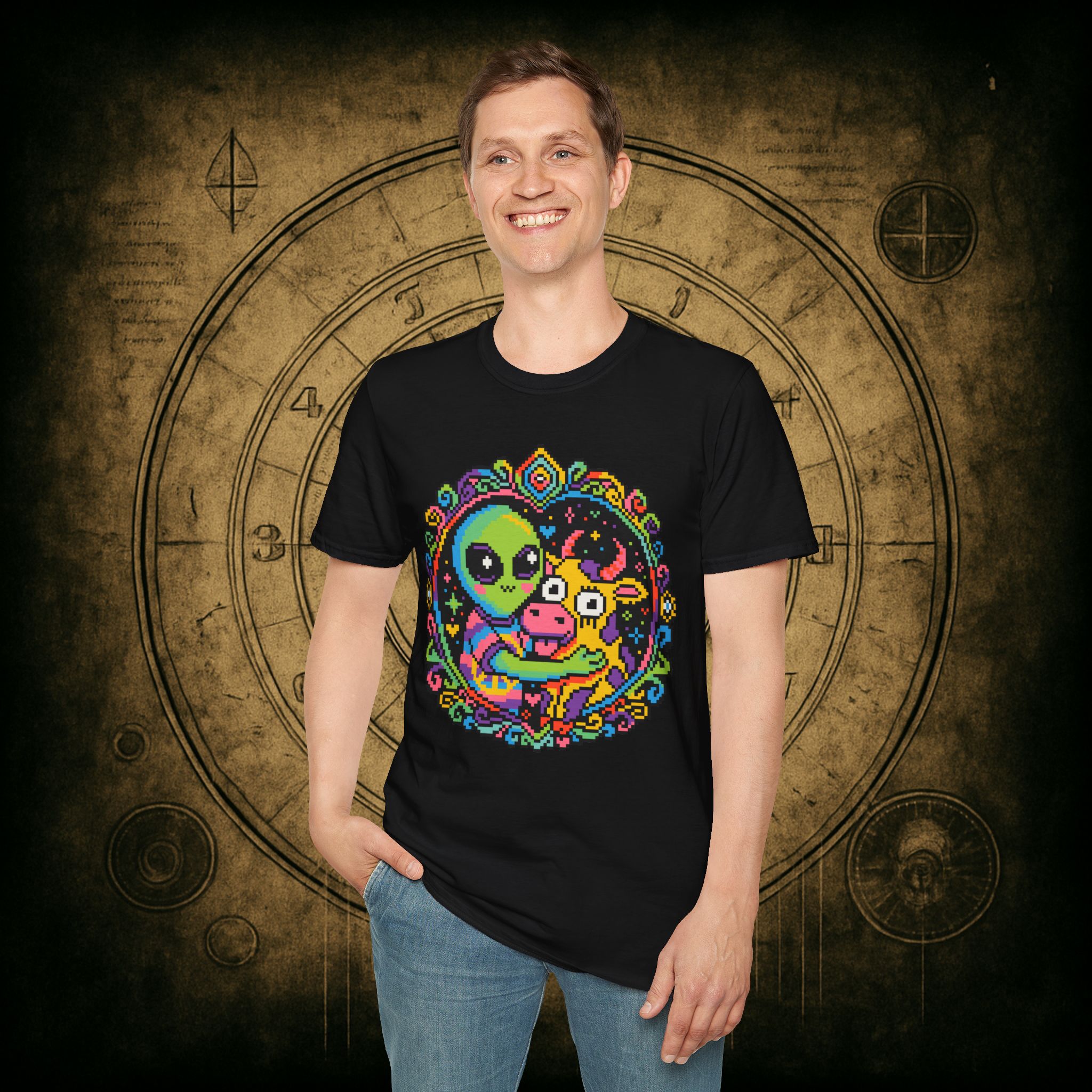 Space Cow Unisex T-Shirt - Image 12