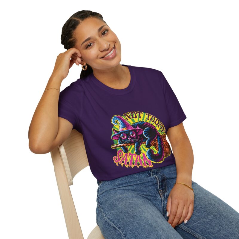 Not Today Satan Cat Unisex T-Shirt - Image 61