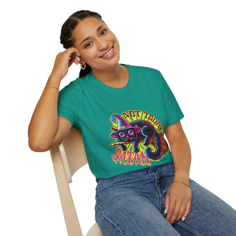 Not Today Satan Cat Unisex T-Shirt - Image 46