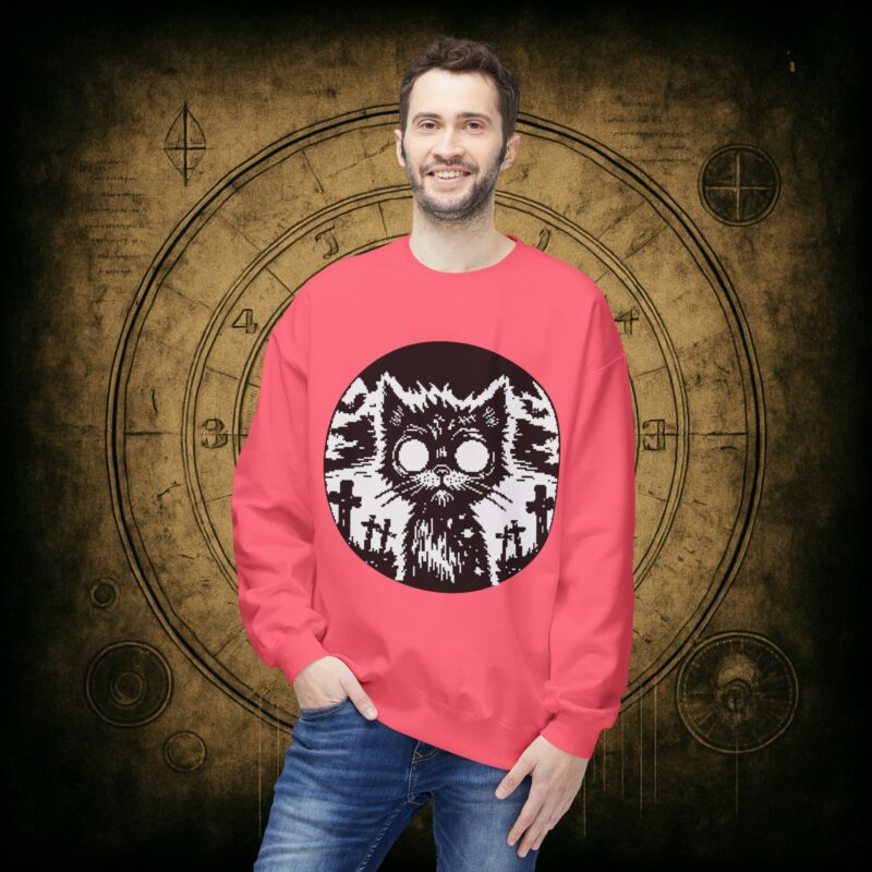 Zombie Cat Unisex Sweatshirt - Image 42