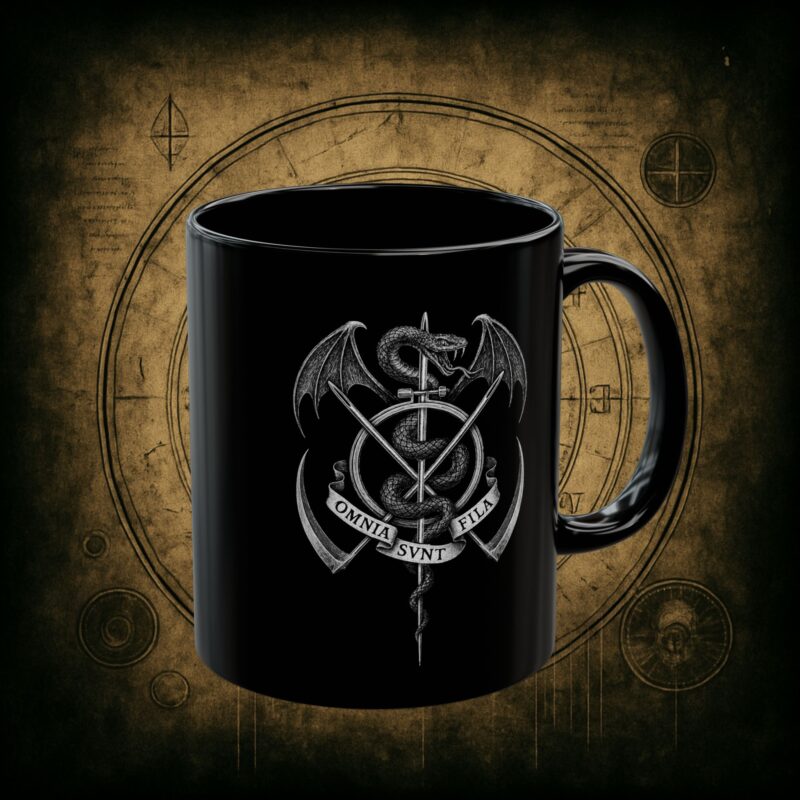 Omnia Sunt Fila Ceramic Mug - Image 3