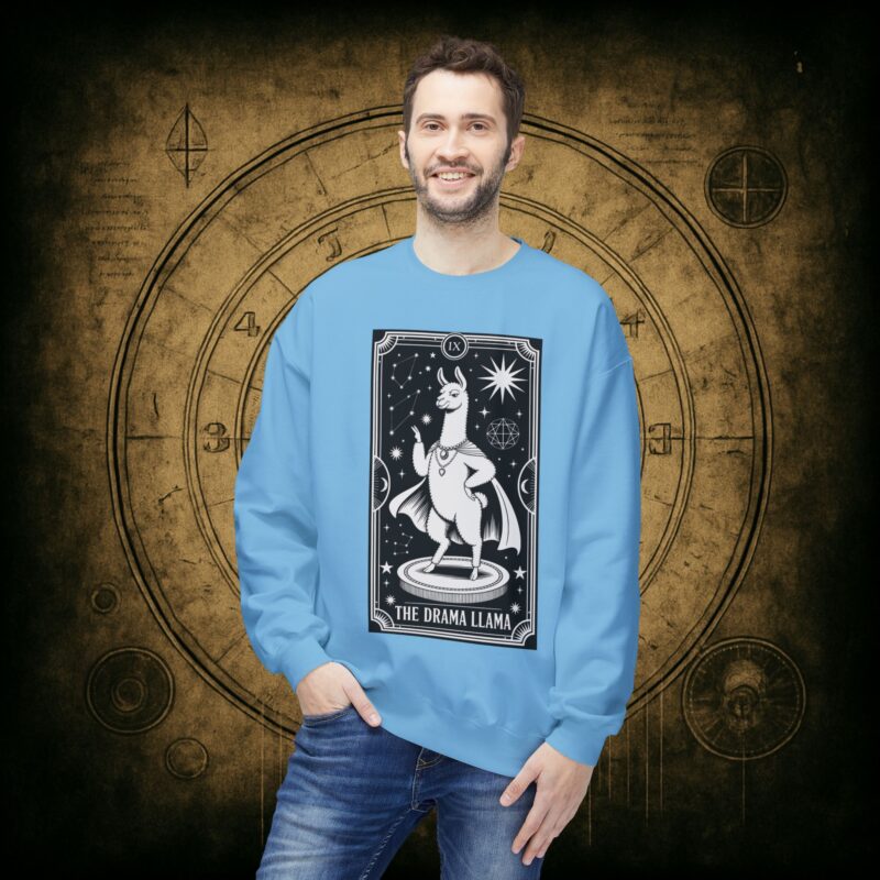The Drama Llama Tarot Unisex Sweatshirt - Image 24