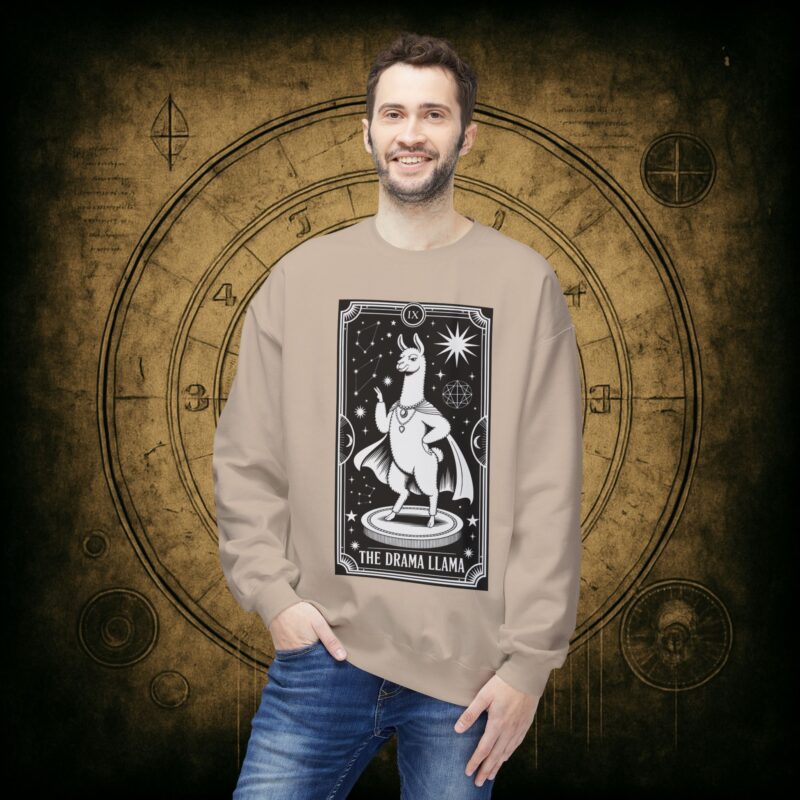 The Drama Llama Tarot Unisex Sweatshirt - Image 15