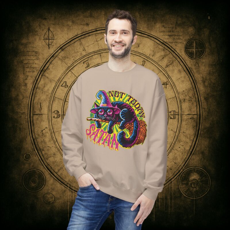 Not Today Satan Cat Unisex Sweatshirt - Image 18