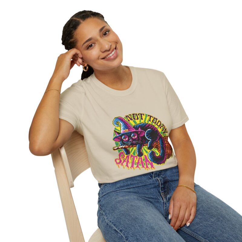 Not Today Satan Cat Unisex T-Shirt - Image 25