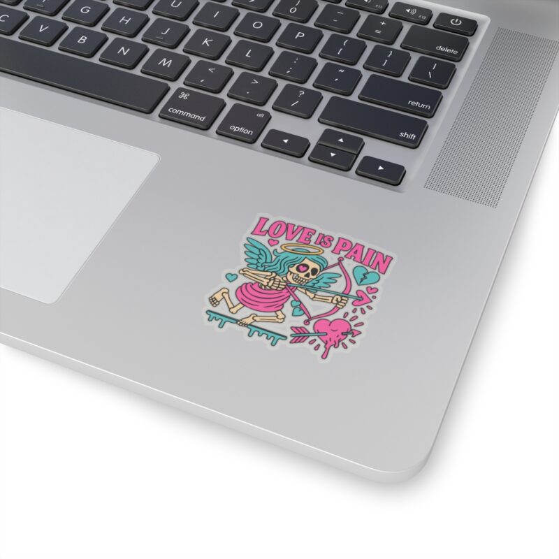 Cupid Love is Pain Kiss-Cut Sticker - Image 5