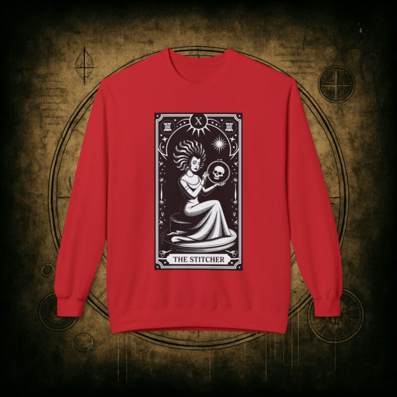 The Stitcher Tarot Unisex Sweatshirt - Image 4