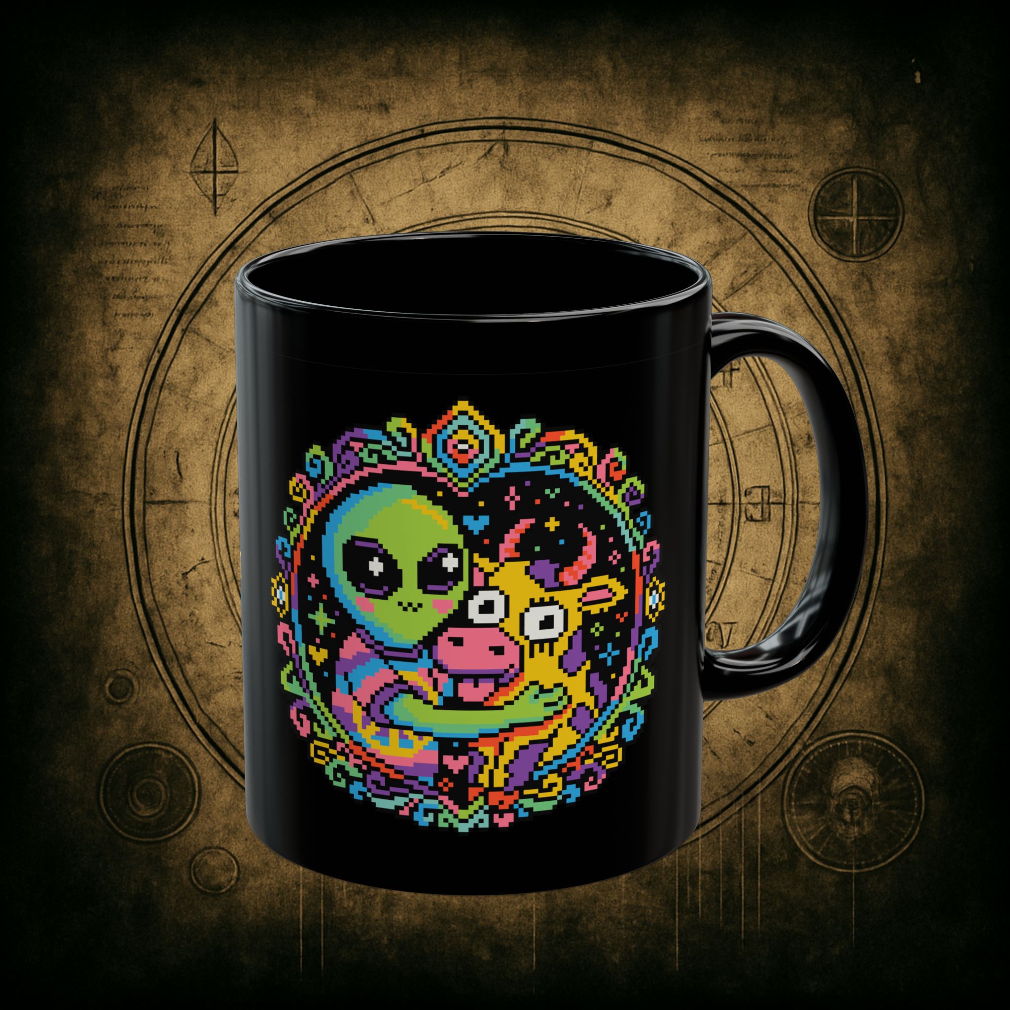 Space Cow Ceramic Mug