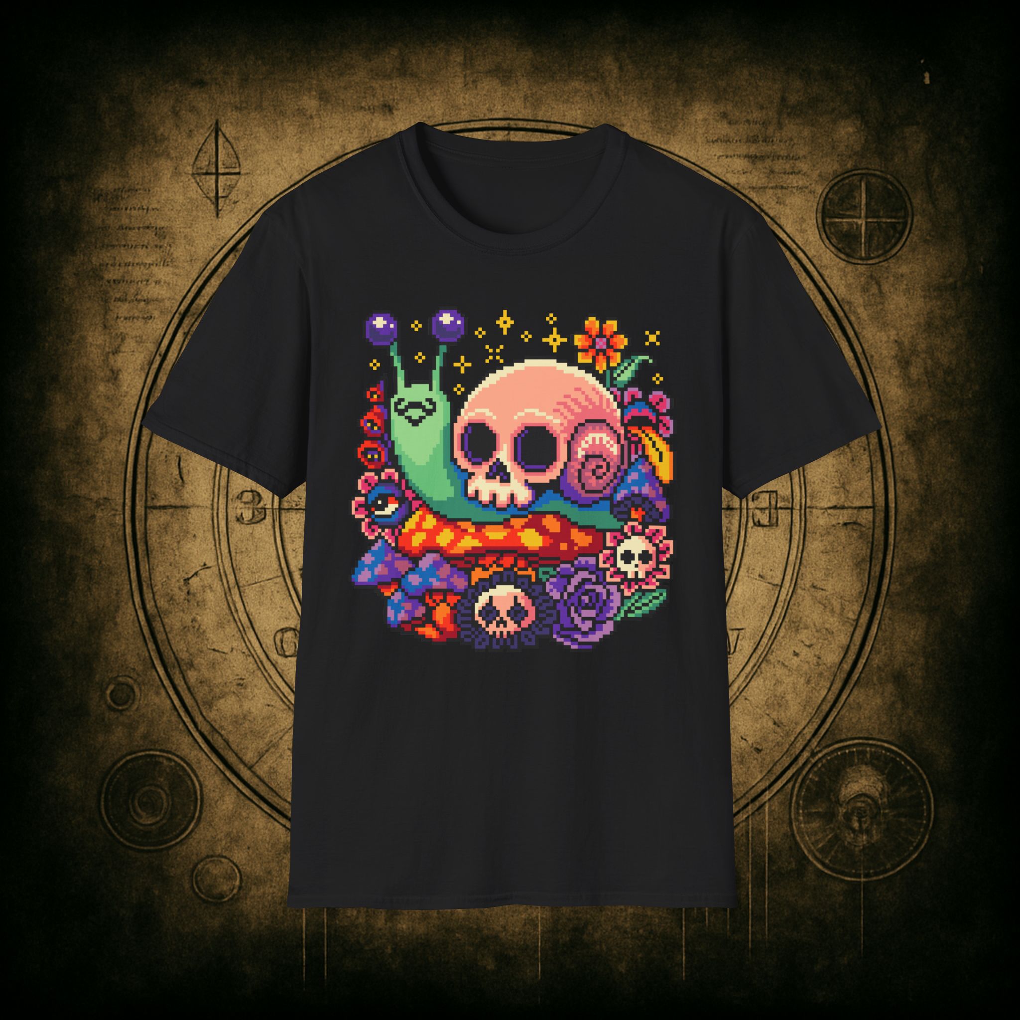 Skull Snail Unisex T-Shirt - Image 7