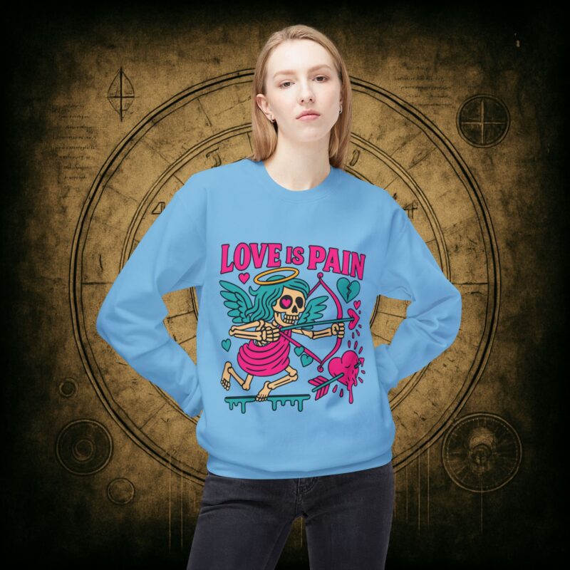 Cupid: Love Is Pain – Unisex Sweatshirt - Image 23