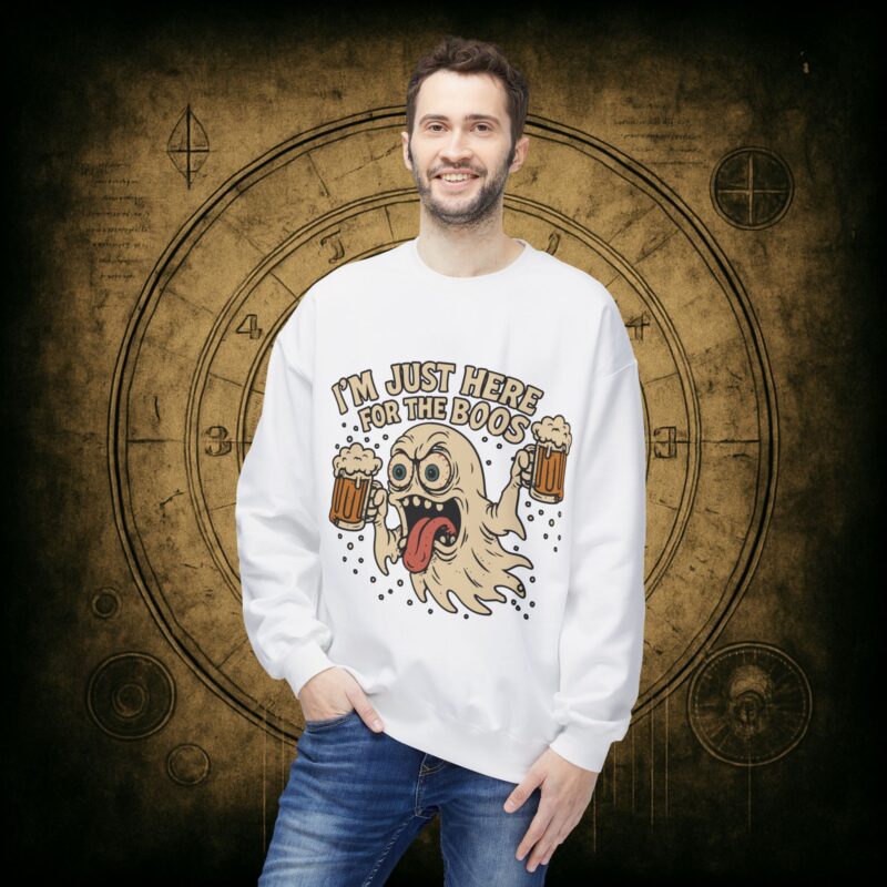 Here for the Boos Unisex Softstyle Sweatshirt - Image 9