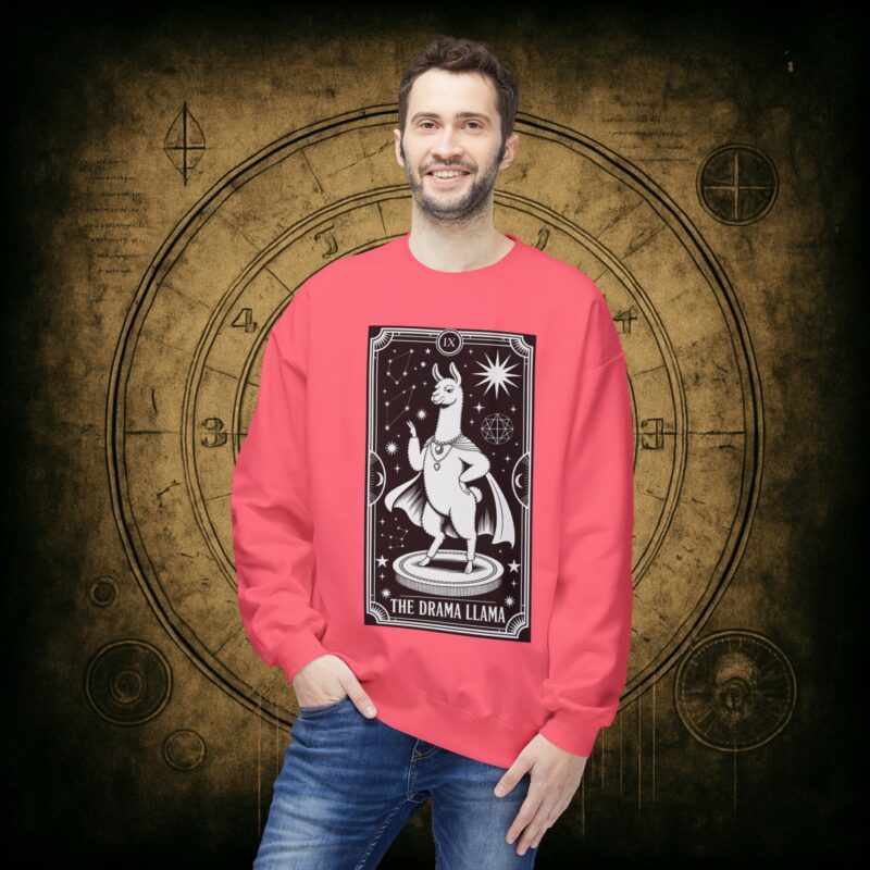The Drama Llama Tarot Unisex Sweatshirt - Image 42
