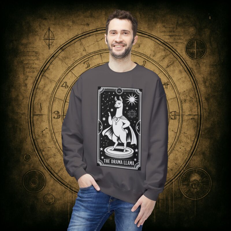 The Drama Llama Tarot Unisex Sweatshirt - Image 30