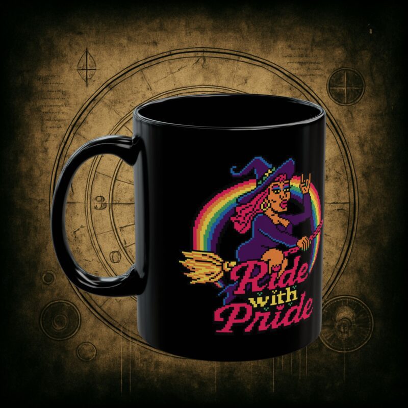 Ride with Pride Ceramic Mug - Image 3