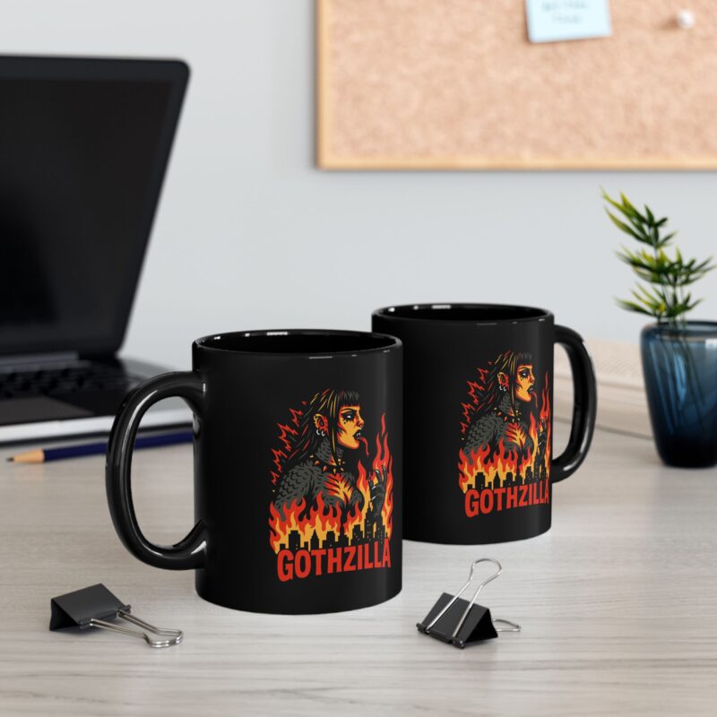 Gothzilla Ceramic Mug - Image 5