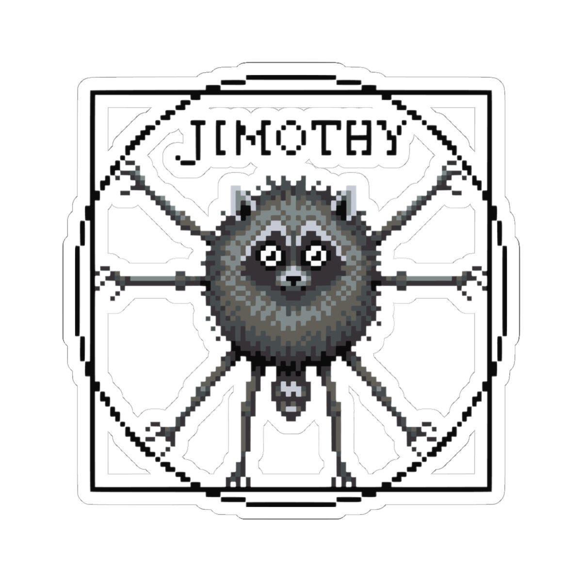Vitruvian Jimothy Kiss-Cut Sticker