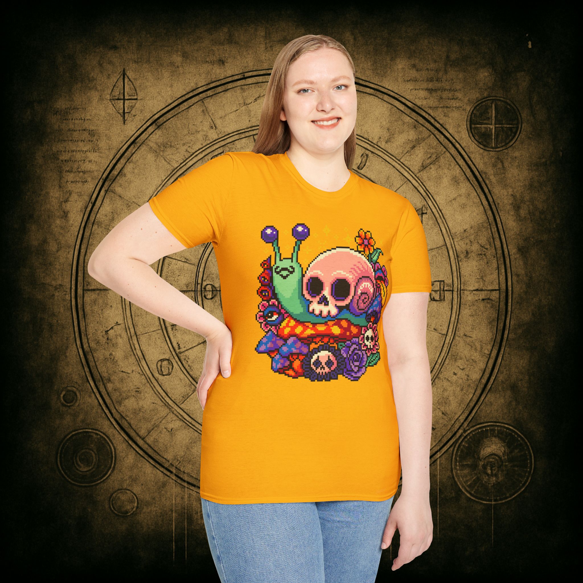 Skull Snail Unisex T-Shirt - Image 45
