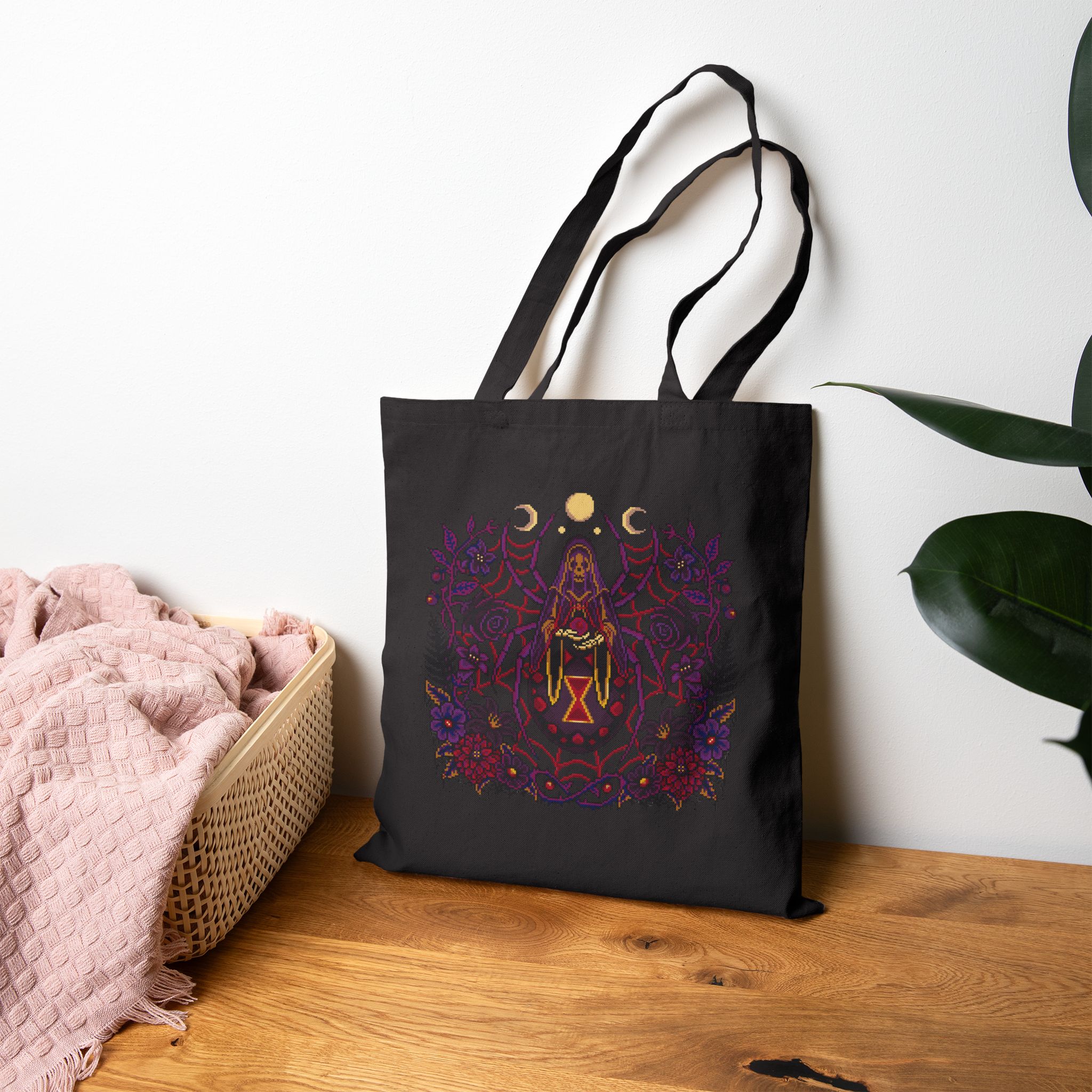 Black Widow Dusk Tote Bag - Image 6