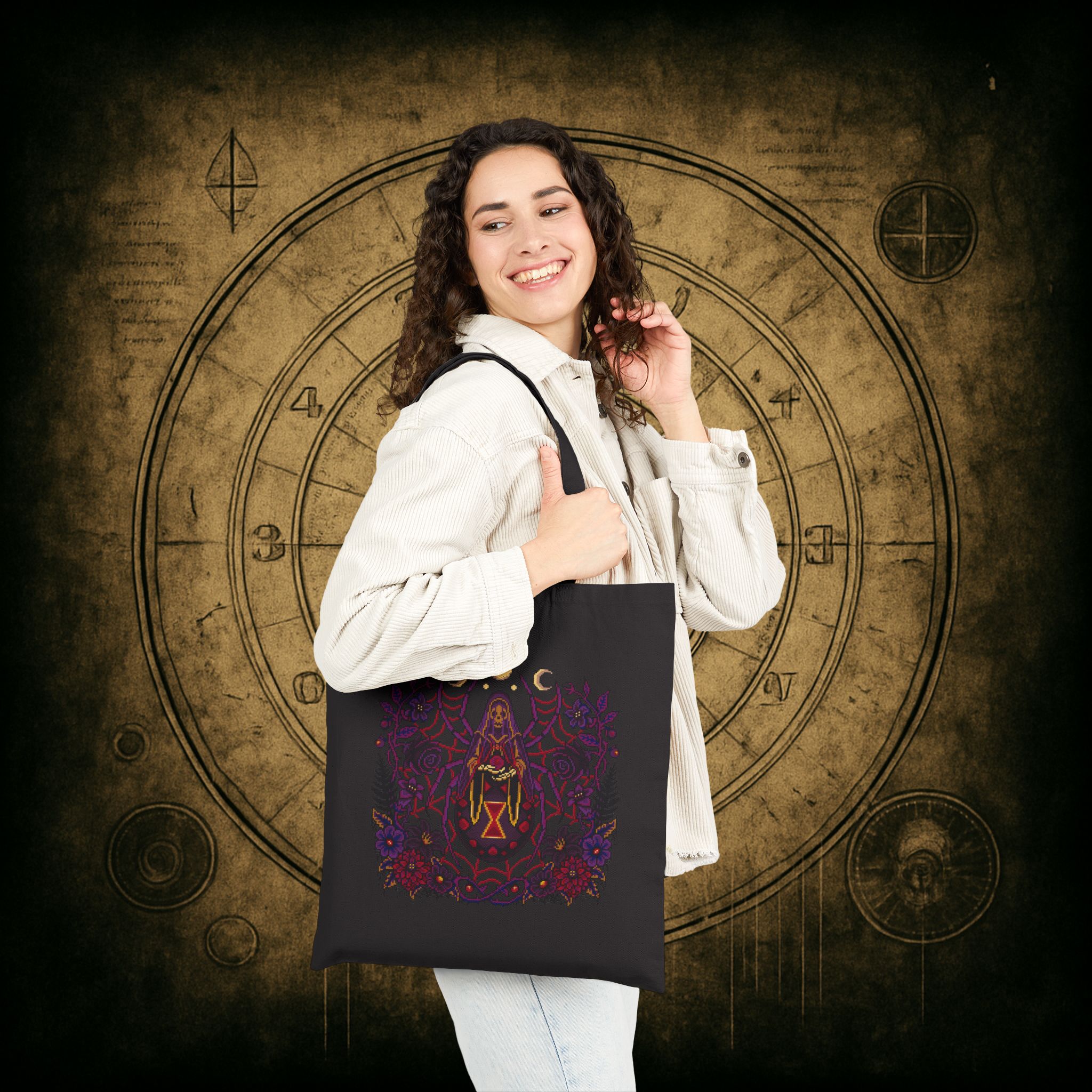Black Widow Dusk Tote Bag - Image 3