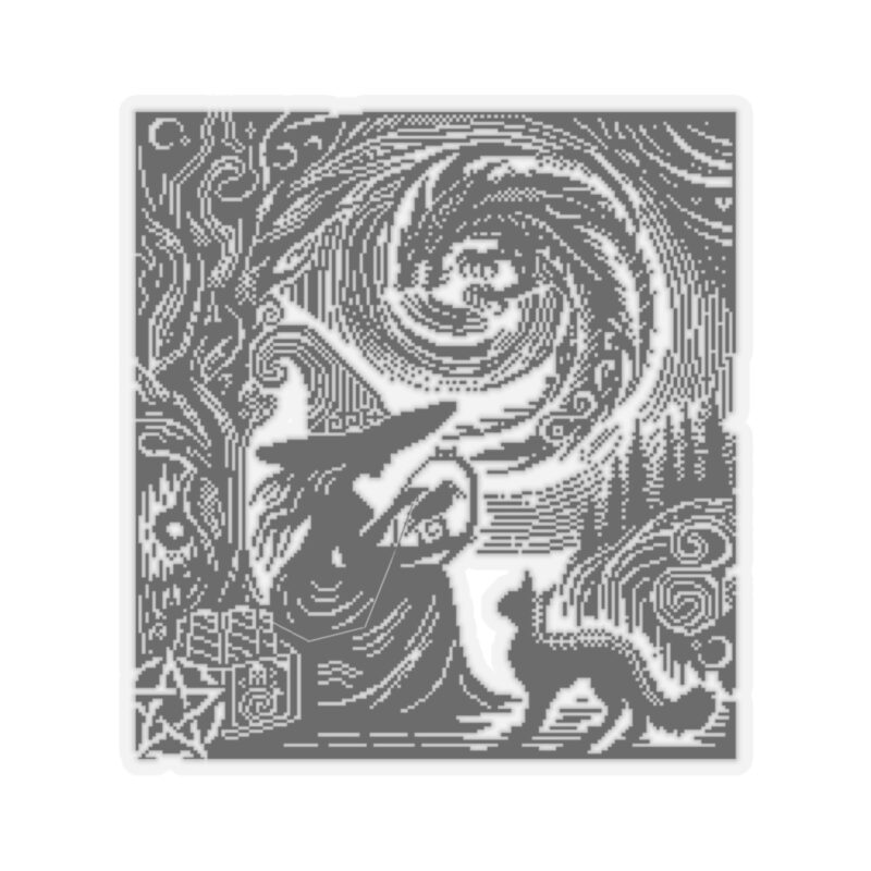 Woodcut Stitch Witch Kiss-Cut Sticker - Image 16